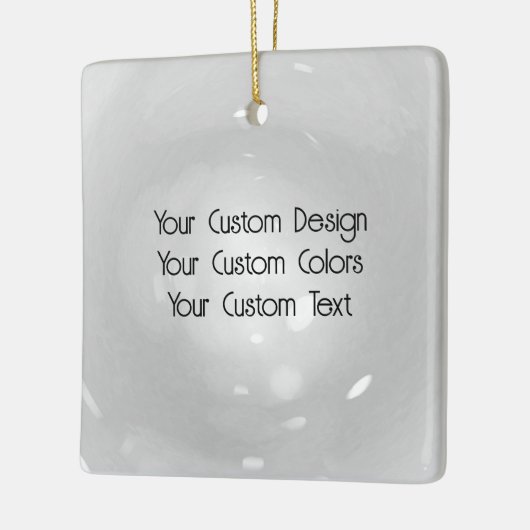 Creëer uw eigen aangepaste Logo/ontwerp Keramisch Ornament (Links)