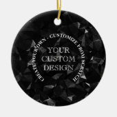 Creëer uw eigen aangepaste Logo/ontwerp Keramisch Ornament (Voorkant)