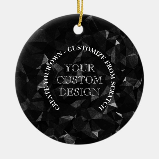 Creëer uw eigen aangepaste Logo/ontwerp Keramisch Ornament (Voorkant)