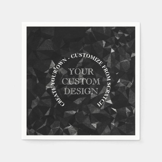 Creëer uw eigen aangepaste Logo/ontwerp Servet (Voorkant)