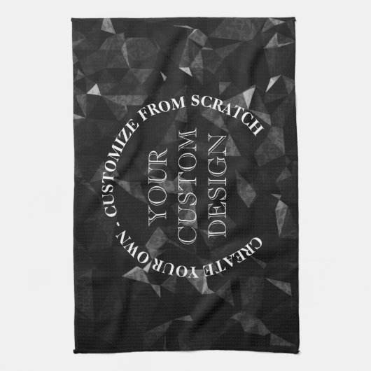 Creëer uw eigen aangepaste Logo/ontwerp Theedoek (Verticaal)