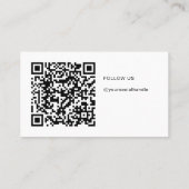 Creëer Uw Eigen Aangepaste Logo QR Code Modern Visitekaartje (Achterkant)