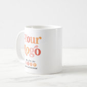 Creëer Uw eigen aangepaste Logo voor sociale media Koffiemok (Voorkant links)