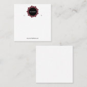 Creëer uw eigen, aangepaste Logo-weergavekaart Vierkante Visitekaartje (Voorkant / Achterkant)