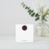 Creëer uw eigen, aangepaste Logo-weergavekaart Vierkante Visitekaartje (Staand voorkant)