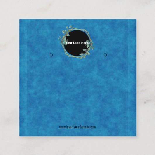 Creëer uw eigen, aangepaste Logo-weergavekaart Vierkante Visitekaartje (Voorkant)