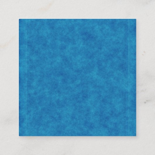 Creëer uw eigen, aangepaste Logo-weergavekaart Vierkante Visitekaartje (Achterkant)