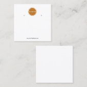 Creëer uw eigen, aangepaste Logo-weergavekaart Vierkante Visitekaartje (Voorkant / Achterkant)