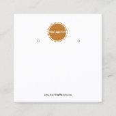 Creëer uw eigen, aangepaste Logo-weergavekaart Vierkante Visitekaartje (Voorkant)