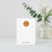 Creëer uw eigen, aangepaste Logo-weergavekaart Visitekaartje (Staand voorkant)