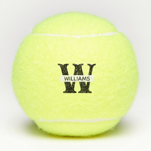 Creëer uw eigen aangepaste merk monogram tennisballen (Voorkant)