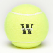 Creëer uw eigen aangepaste merk monogram tennisballen (Achterkant)