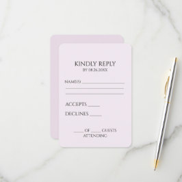 Creëer uw eigen aangepaste minimalist RSVP kaartje