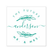 Creëer Uw Eigen Aangepaste Moderne "Toekomst Mr. & Zelfinktende Stempel (Design)