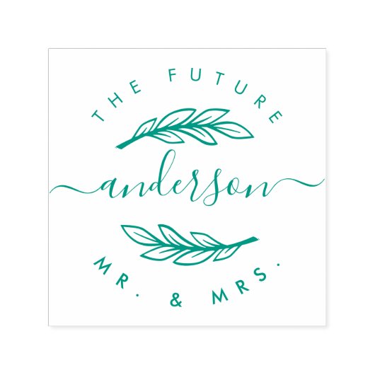 Creëer Uw Eigen Aangepaste Moderne "Toekomst Mr. & Zelfinktende Stempel (Design)