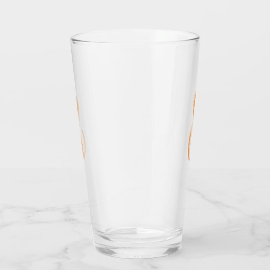 Creëer Uw eigen aangepaste monogram Drink glas (Rechts)