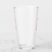 Creëer Uw eigen aangepaste monogram Drink glas (Rechts)
