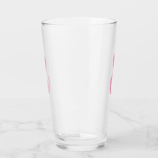 Creëer Uw eigen aangepaste monogram Drink glas (Rechts)