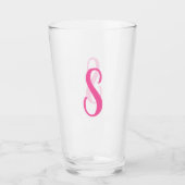 Creëer Uw eigen aangepaste monogram Drink glas (Voorkant)