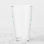 Creëer Uw eigen aangepaste monogram Drink Glas (Rechts)