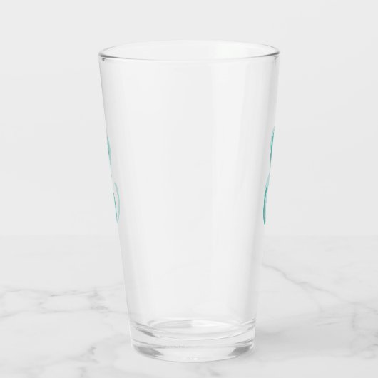 Creëer Uw eigen aangepaste monogram Drink Glas (Rechts)