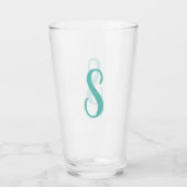 Creëer Uw eigen aangepaste monogram Drink Glas (Voorkant)