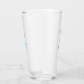 Creëer Uw eigen aangepaste monogram Drink Glas (Rechts)