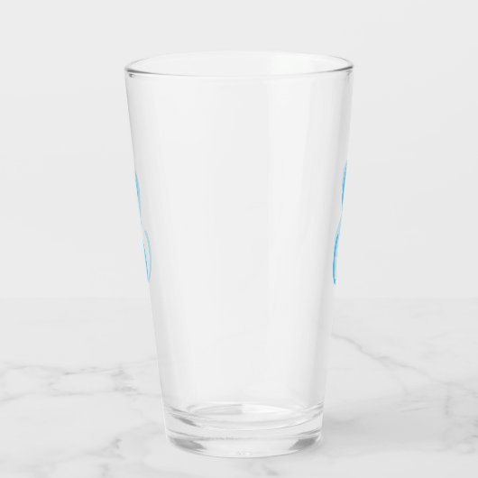 Creëer Uw eigen aangepaste monogram Drink Glas (Rechts)