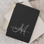 Creëer uw eigen aangepaste monogram en naamscript iPad pro cover<br><div class="desc">Creëer uw eigen gepersonaliseerde iPad cover met uw aangepaste handgeschreven naam en monogram. Om deze sjabloon van het ontwerp uit te geven, verander de tekstgebieden zoals hierboven getoond. U kunt gemakkelijk meer tekst of afbeeldingen toevoegen, doopvonten en kleuren aanpassen. Behandel jezelf of maak het perfecte cadeau voor familie, vrienden, ouders...</div>