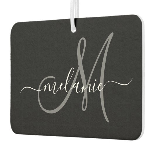 Creëer uw eigen aangepaste monogram en naamscript luchtverfrisser (Links)