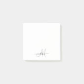 Creëer uw eigen aangepaste monogram en naamscript post-it® notes (Voorkant)