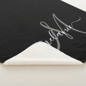 Creëer uw eigen aangepaste monogram en naamscript sherpa deken (3/4)