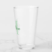 Creëer uw eigen aangepaste monogram en noem groen glas (Links)