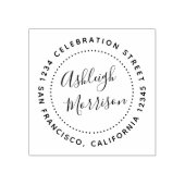 Creëer Uw eigen aangepaste naam en retouradres — h Rubberstempel (Afrduk)