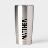 Creëer Uw eigen aangepaste naam Geïsoleerde Drinkbeker (Voorkant)