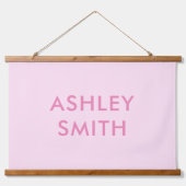 Creëer Uw eigen aangepaste naam Hangend Wandkleed (Voorkant)