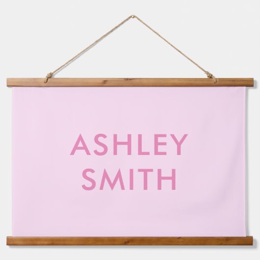Creëer Uw eigen aangepaste naam Hangend Wandkleed (Voorkant)