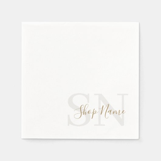 Creëer uw eigen aangepaste naam Initialen Business Servet (Voorkant)