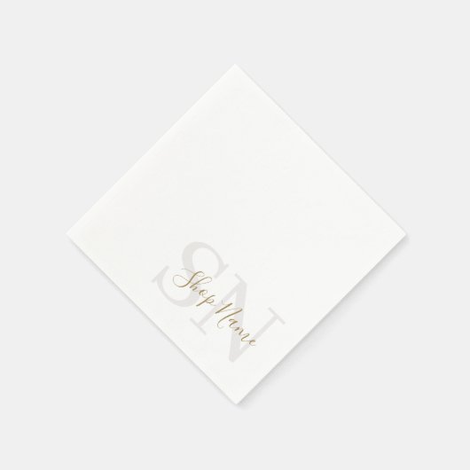 Creëer uw eigen aangepaste naam Initialen Business Servet (Hoek)