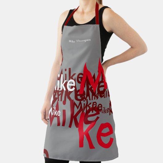 creëer uw eigen aangepaste naam schort (Insitu)