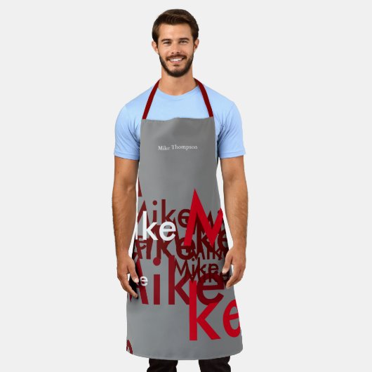 creëer uw eigen aangepaste naam schort (Gedragen)