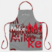 creëer uw eigen aangepaste naam schort (Voorkant)