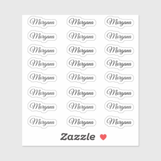 Creëer Uw Eigen Aangepaste Naam van het Moderne Ma Sticker (Vel)