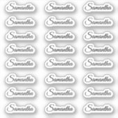 Creëer Uw Eigen Aangepaste Naam van het Moderne Ma Sticker (Voorkant)