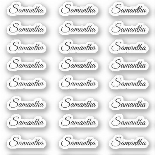 Creëer Uw Eigen Aangepaste Naam van het Moderne Ma Sticker (Voorkant)