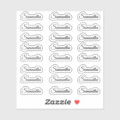 Creëer Uw Eigen Aangepaste Naam van het Moderne Ma Sticker (Vel)