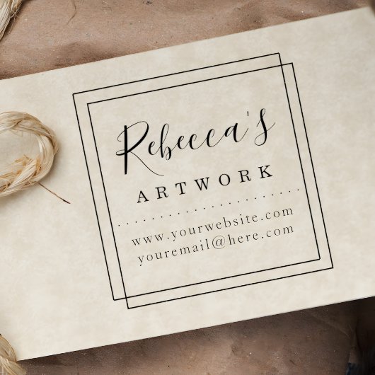 Creëer Uw eigen aangepaste naamillustraties Rubberstempel