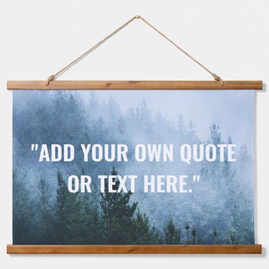 Creëer uw eigen aangepaste Natuur offerte Hangend Wandkleed (Voorkant)