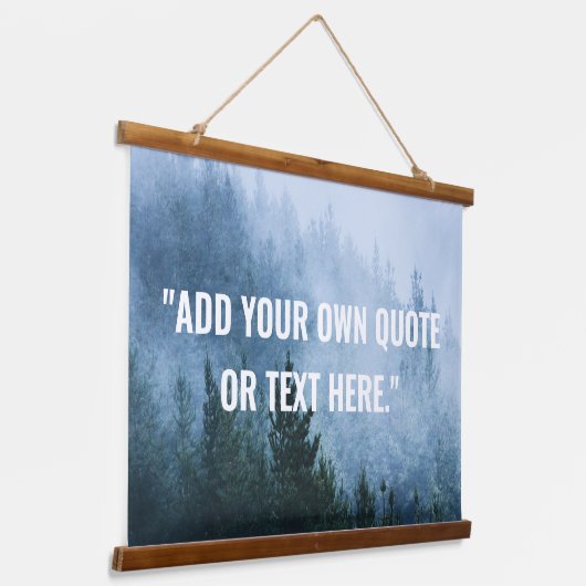 Creëer uw eigen aangepaste Natuur offerte Hangend Wandkleed (Gebogen)