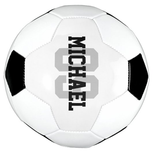 Creëer Uw eigen aangepaste nummer Voetbal (Gedraaid)